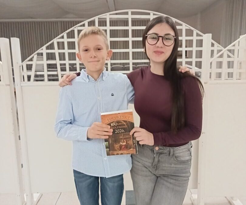 Naši učenici na predstavljanju novog izdanja „Hrvatskog kajkavskog kolendara“