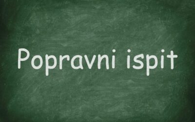 Obavijest o popravnom ispitu